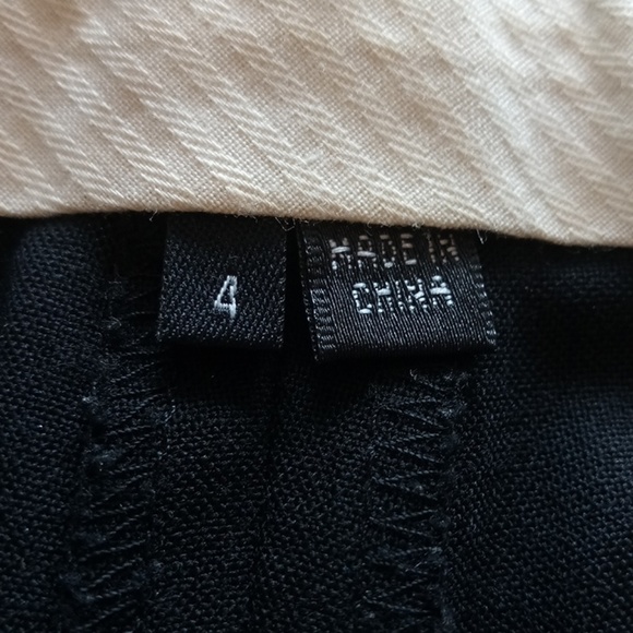 THEORY BLACK EMORY /BROADWAY PANTS SZ 4 - Picture 3 of 12